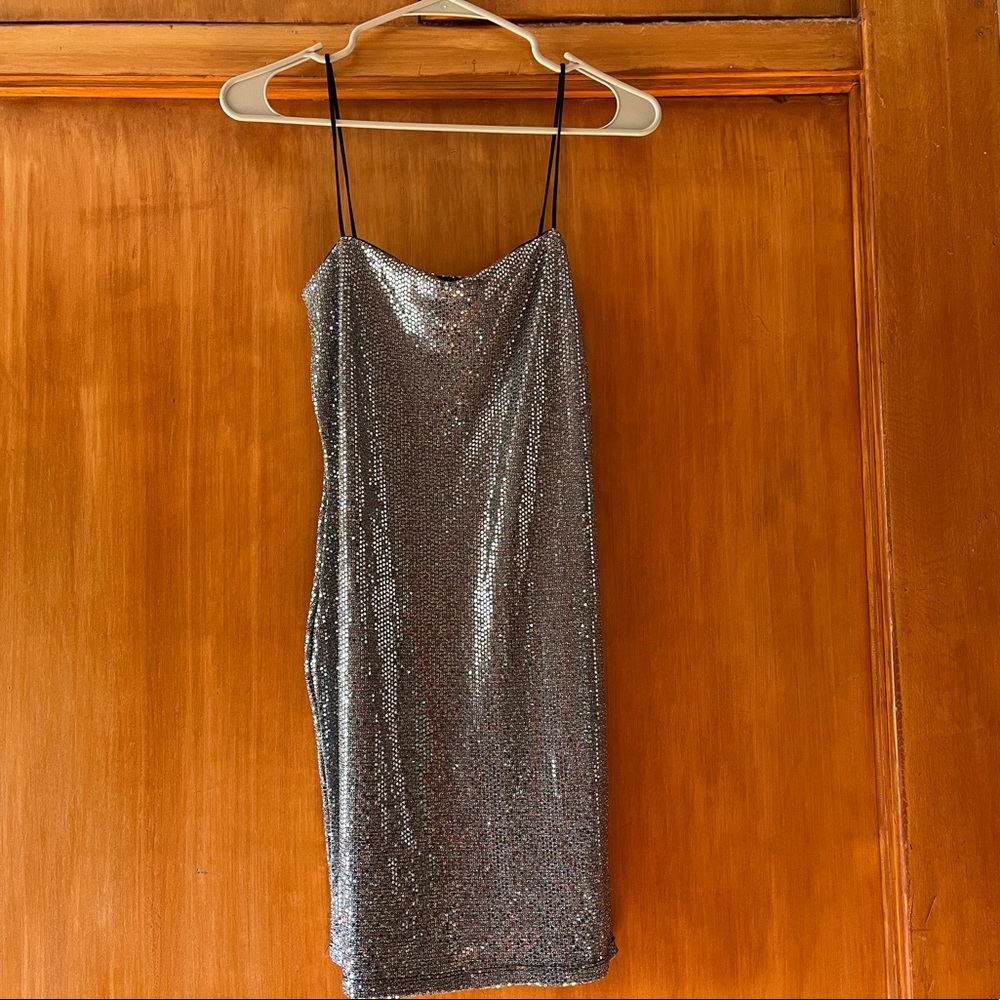 Shimmery disco ball dress